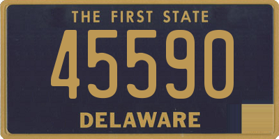 DE license plate 45590