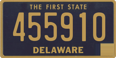 DE license plate 455910
