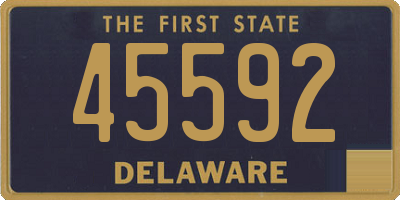 DE license plate 45592