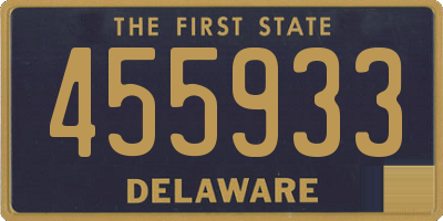 DE license plate 455933