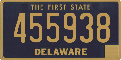 DE license plate 455938