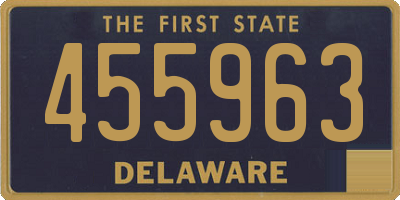 DE license plate 455963