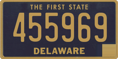 DE license plate 455969