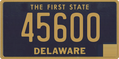 DE license plate 45600