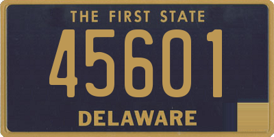 DE license plate 45601