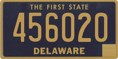 DE license plate 456020