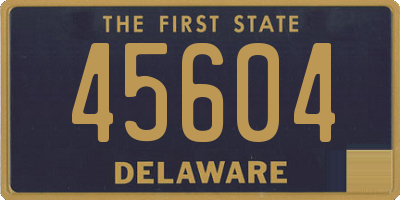 DE license plate 45604