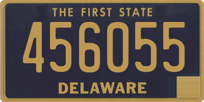 DE license plate 456055
