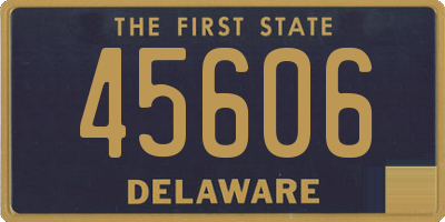 DE license plate 45606