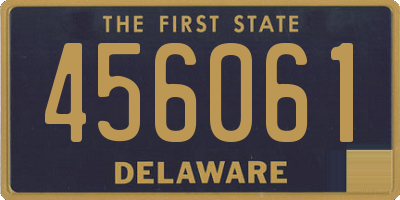 DE license plate 456061