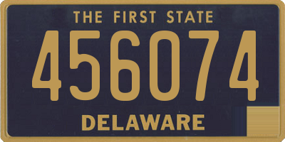 DE license plate 456074