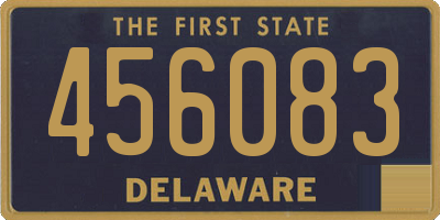 DE license plate 456083
