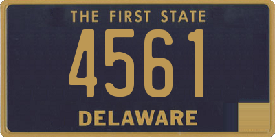 DE license plate 4561