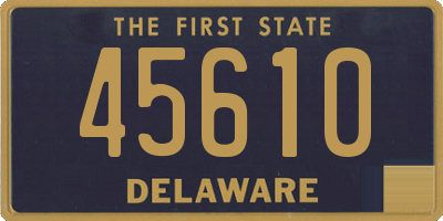 DE license plate 45610