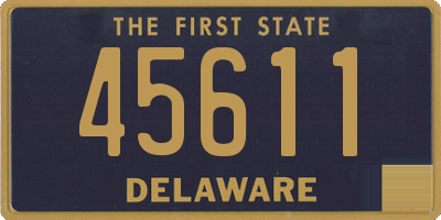 DE license plate 45611