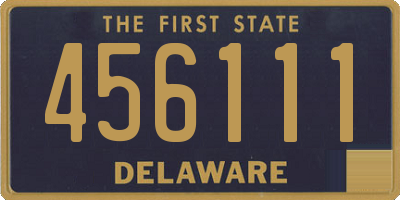 DE license plate 456111
