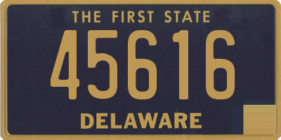 DE license plate 45616