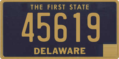 DE license plate 45619