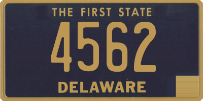 DE license plate 4562