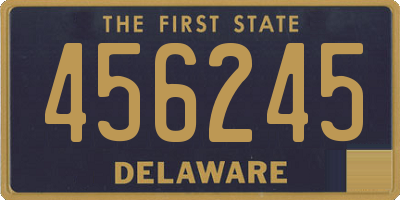 DE license plate 456245