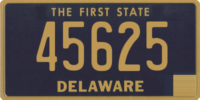 DE license plate 45625