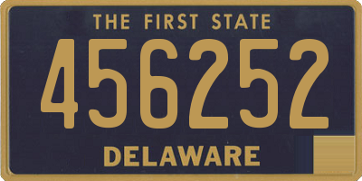 DE license plate 456252