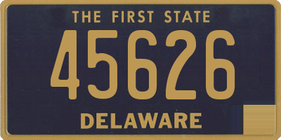 DE license plate 45626