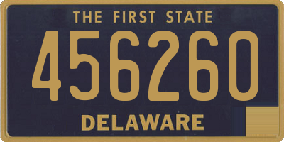 DE license plate 456260