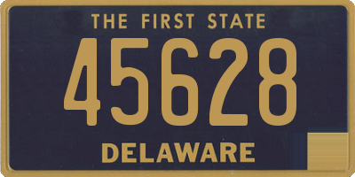 DE license plate 45628