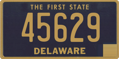 DE license plate 45629