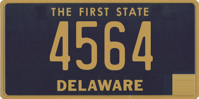 DE license plate 4564