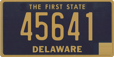 DE license plate 45641