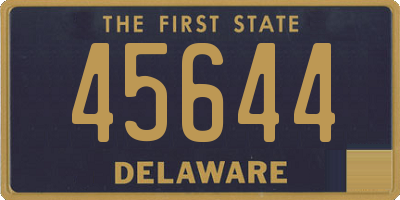 DE license plate 45644