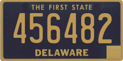 DE license plate 456482