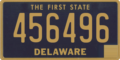 DE license plate 456496