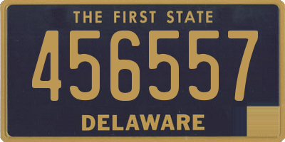 DE license plate 456557