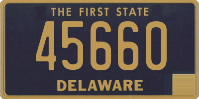 DE license plate 45660