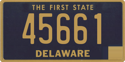 DE license plate 45661