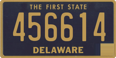 DE license plate 456614