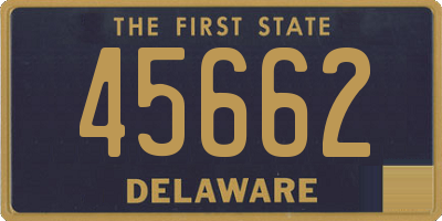 DE license plate 45662