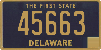 DE license plate 45663