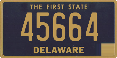 DE license plate 45664