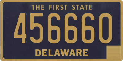 DE license plate 456660