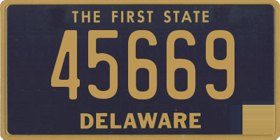 DE license plate 45669
