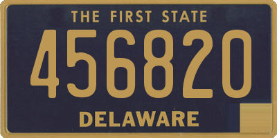 DE license plate 456820