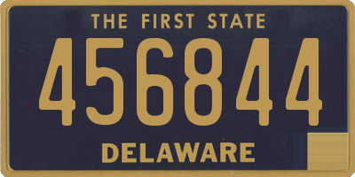 DE license plate 456844