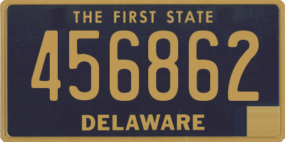 DE license plate 456862
