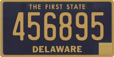 DE license plate 456895