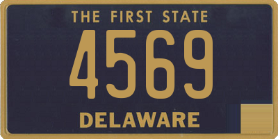 DE license plate 4569