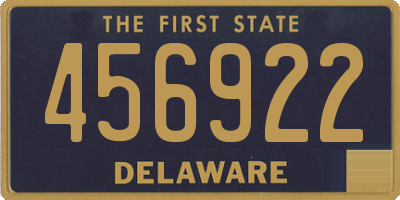 DE license plate 456922